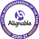 Alignable 2021 Business Person of the Year Badge
