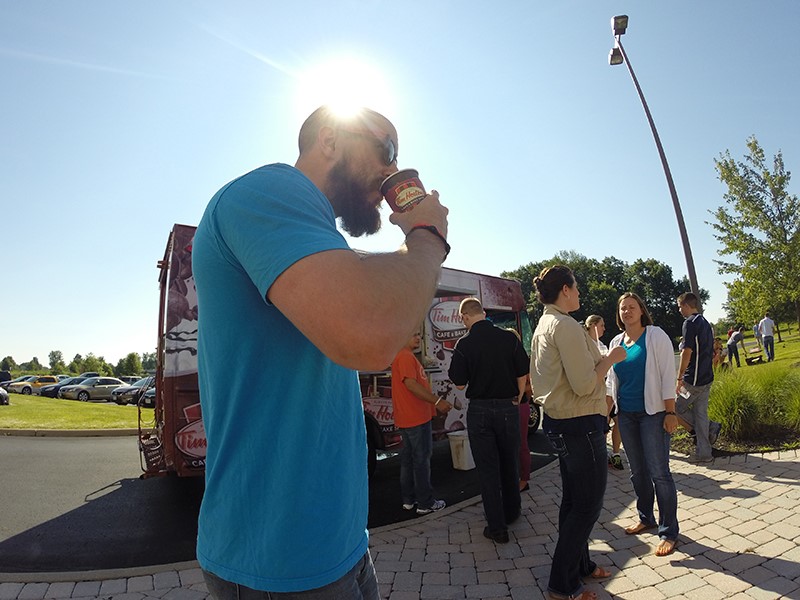 Tim Hortons brings coffee truck to RevLocal
