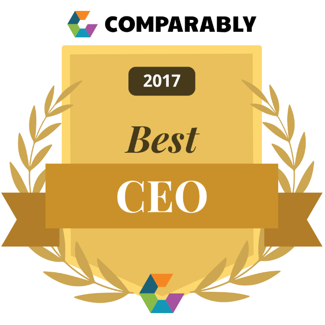 Comparably Best CEO 2017 award