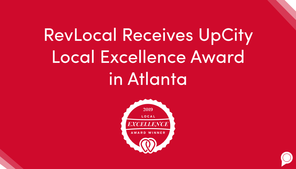 RevLocal receives UpCity Local Excellence Award in Atlanta